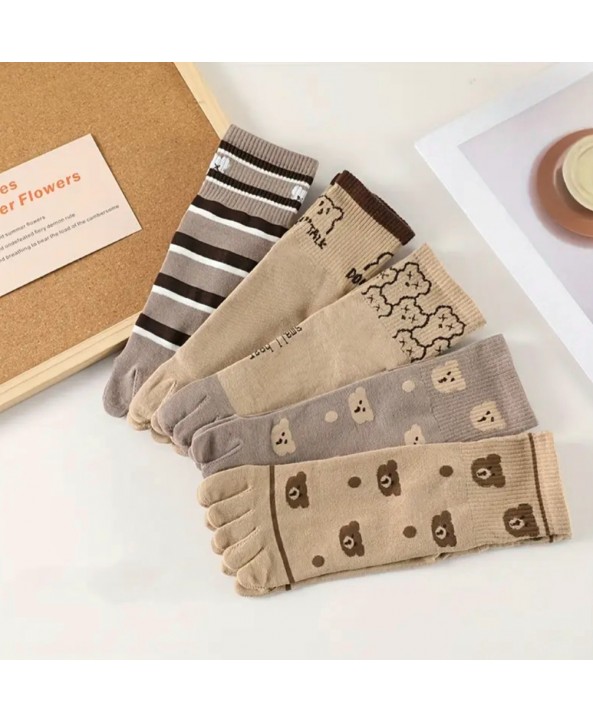 Чорапи с пръсти плитки 1115 комплект 5 чифта 